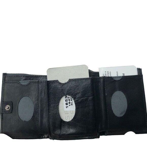 Spikes & Sparrow Austin Black RFID Leather Wallet With Box Style 16530 - Picture 3 of 6